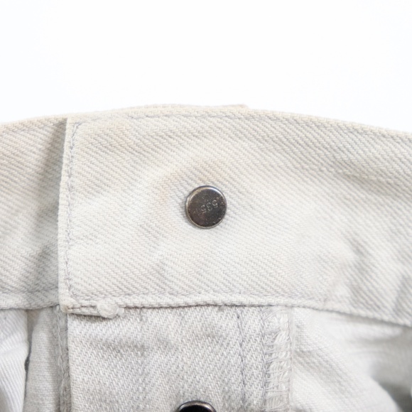 5351 pour les hommes white flared jeans with cross embroidery (Japan) - Picture 6 of 8